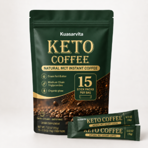 Keto MCT Instant Coffee – 15 Stick Packs, 225 g