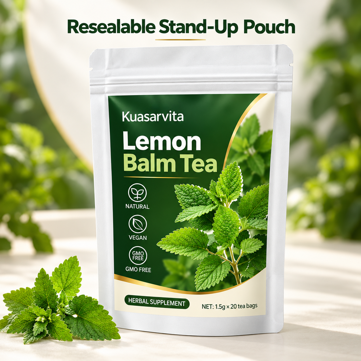 Lemon Balm Tea – Vegan, 20 Tea Bags